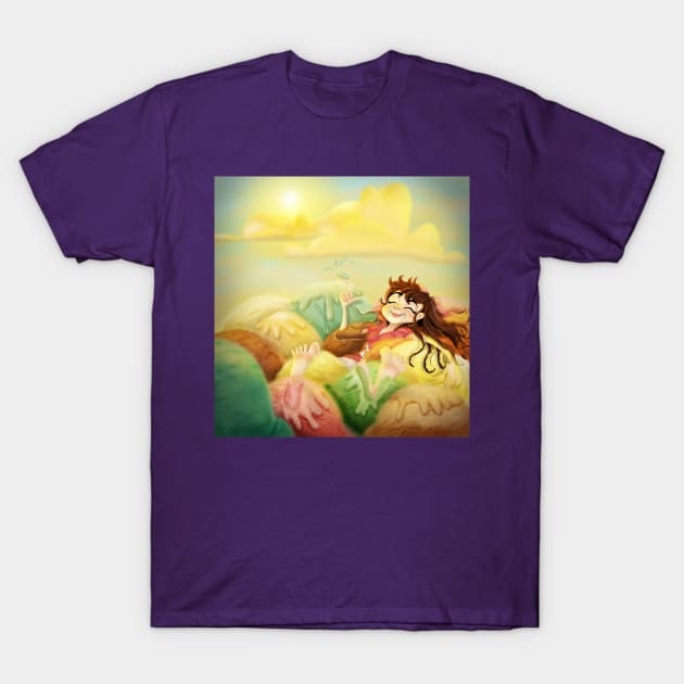 Ice Cream Swimming T-Shirt by AlineSantAnna